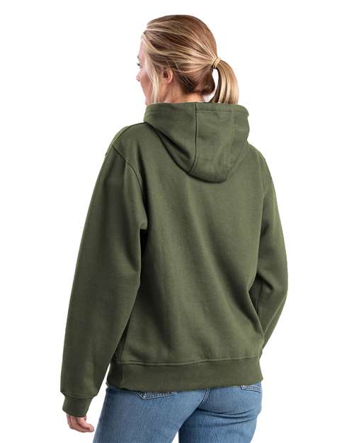 Women's Heritage Zippered Pocket Hooded Sweatshirt - Dark Olive Green