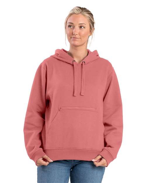 Women's Heritage Zippered Pocket Hooded Sweatshirt - Pink Plume Heather