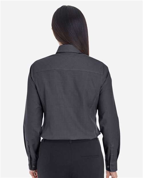 Women's Crown Collection® Royal Dobby Woven Dress Shirt - Black