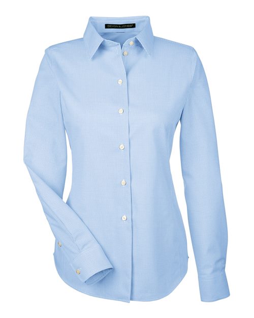 Women's Crown Collection® Royal Dobby Woven Dress Shirt - French Blue