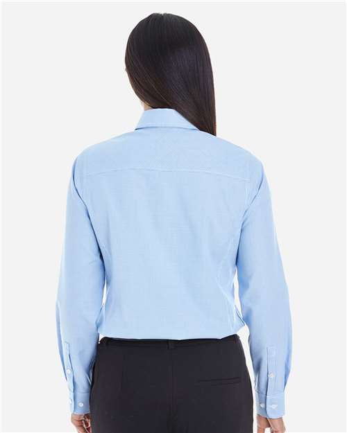 Women's Crown Collection® Royal Dobby Woven Dress Shirt - French Blue