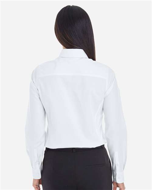 Women's Crown Collection® Royal Dobby Woven Dress Shirt - White