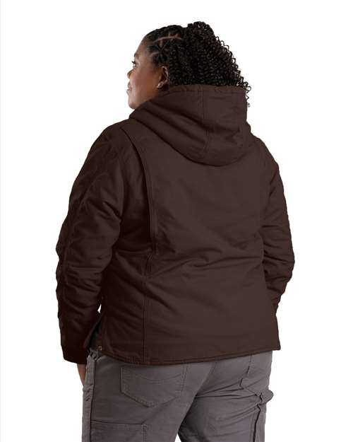 Women's Softstone Hooded Coat - Dark Brown