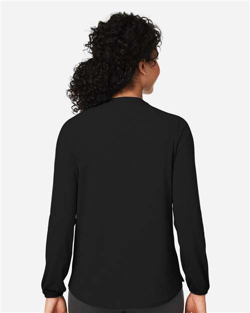 Women's Raleigh Half-Placket Knit Top - Black