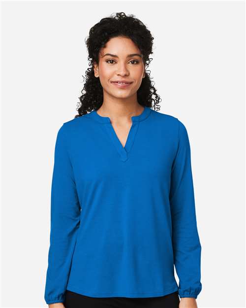 Women's Raleigh Half-Placket Knit Top - French Blue