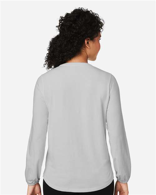 Women's Raleigh Half-Placket Knit Top - Grey