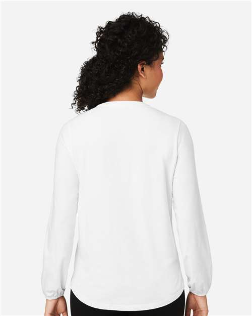 Women's Raleigh Half-Placket Knit Top - White