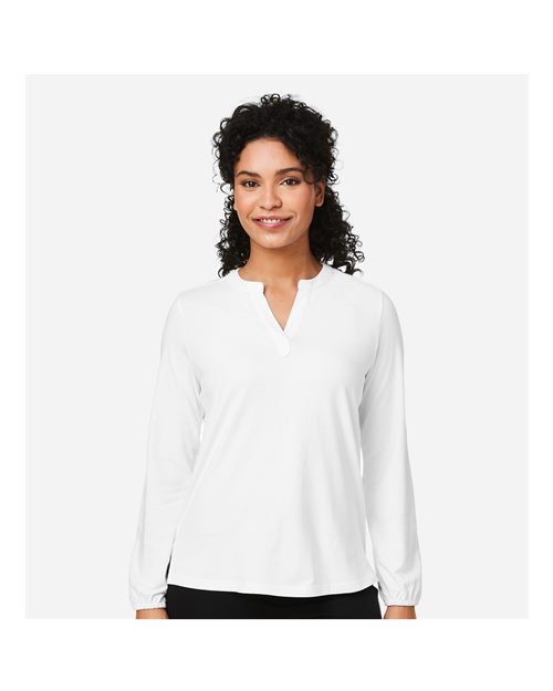 Women's Raleigh Half-Placket Knit Top - White