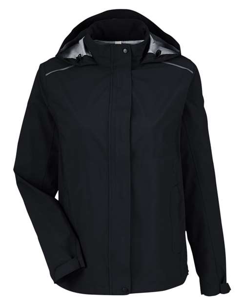 Women's Packable Rain Jacket - Black