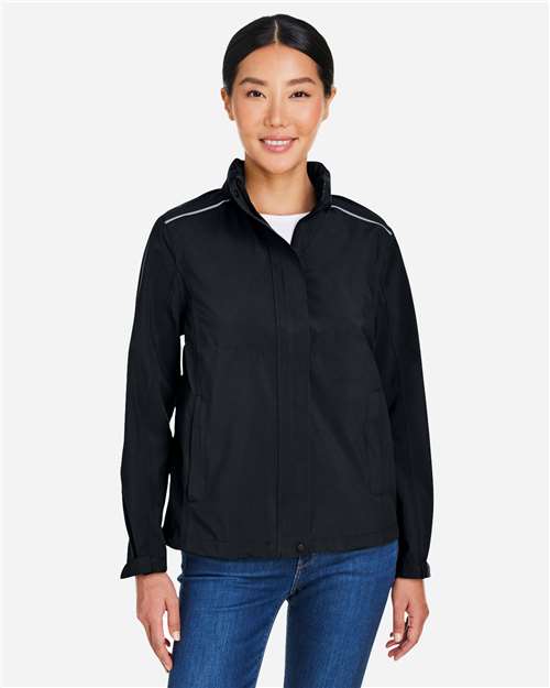 Women's Packable Rain Jacket - Black