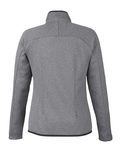 Women's Venture Heathered Stripe Full-Zip Jacket - Black/ White