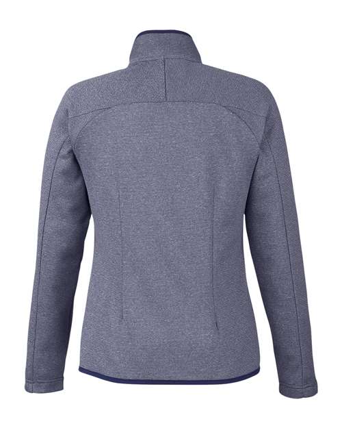 Women's Venture Heathered Stripe Full-Zip Jacket - Classic Navy/ White