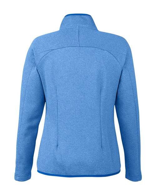 Women's Venture Heathered Stripe Full-Zip Jacket - True Royal/ White