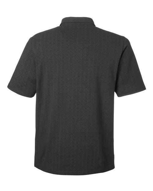 Men's Crownlux Performance® Geo Polo - Black/ Graphite
