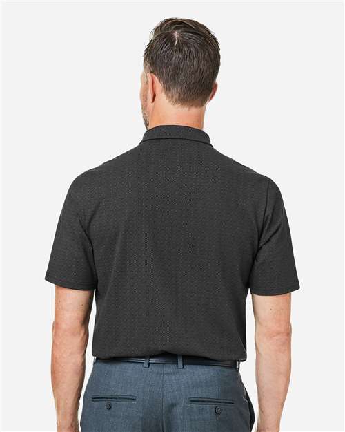Men's Crownlux Performance® Geo Polo - Black/ Graphite