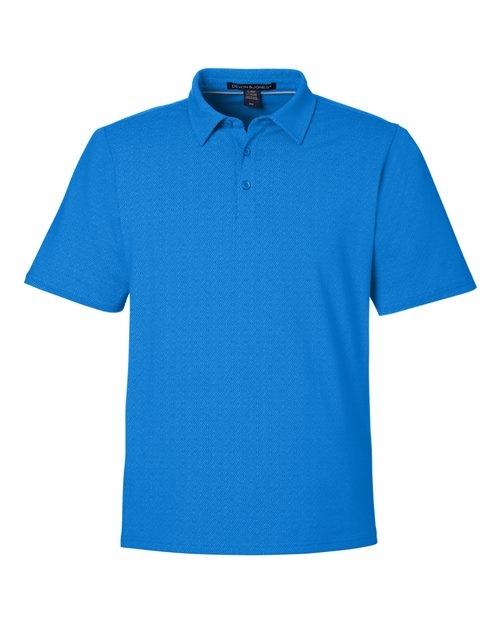 Men's Crownlux Performance® Geo Polo - French Blue/ Crystal Blue