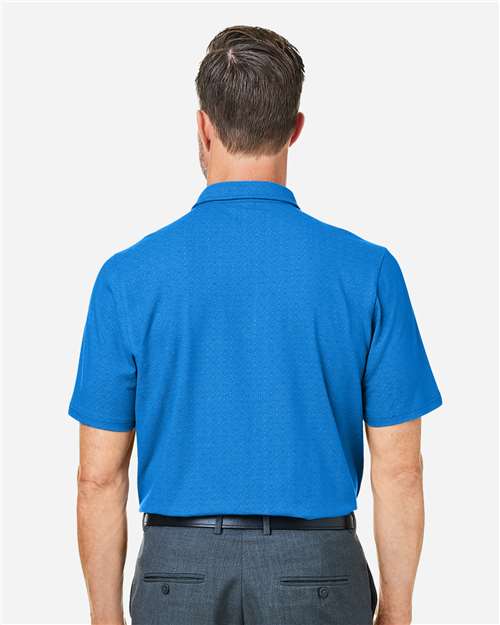 Men's Crownlux Performance® Geo Polo - French Blue/ Crystal Blue