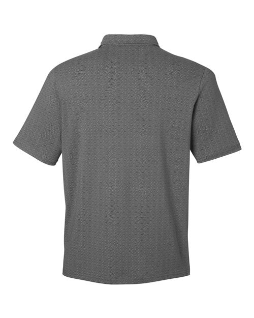Men's Crownlux Performance® Geo Polo - Graphite/ Silver