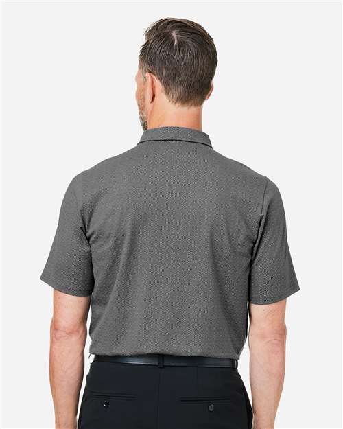 Men's Crownlux Performance® Geo Polo - Graphite/ Silver