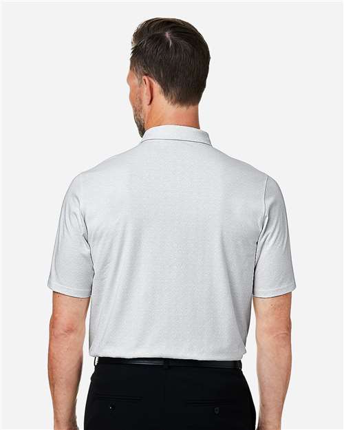 Men's Crownlux Performance® Geo Polo - White/ Silver