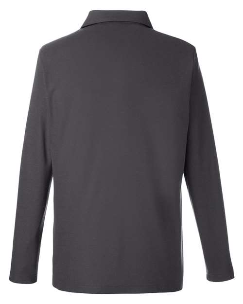 Men's Fusion ChromaSoft™ Long Sleeve Pique Polo - Carbon