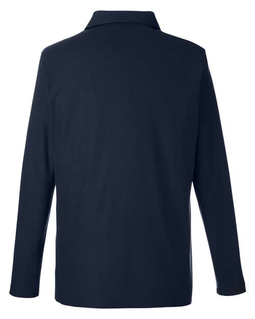 Men's Fusion ChromaSoft™ Long Sleeve Pique Polo - Classic Navy
