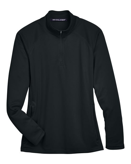 Women's Stretch Tech-Shell® Compass Quarter-Zip Pullover - Black