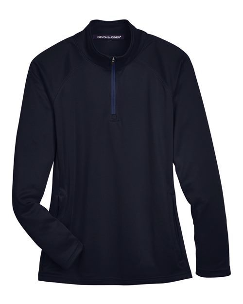 Women's Stretch Tech-Shell® Compass Quarter-Zip Pullover - Navy