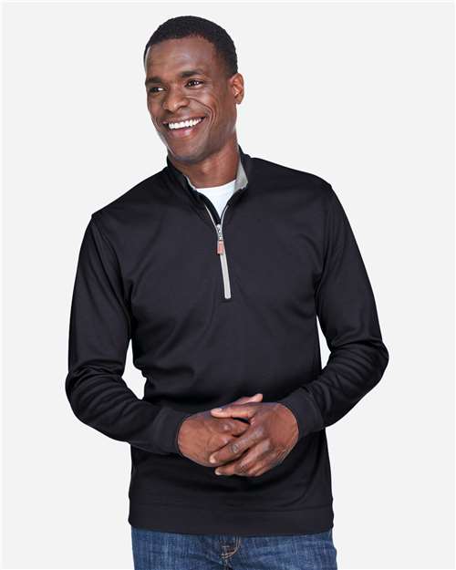 Men's DRYTEC20™ Performance Quarter-Zip Pullover - Black/ Grey Heather/ Graphite