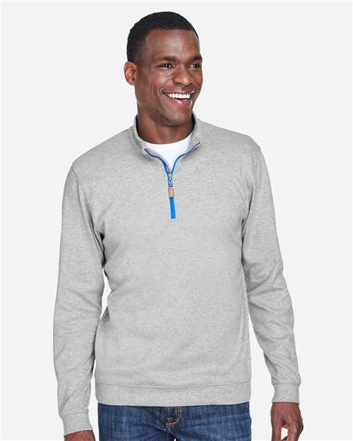 Men's DRYTEC20™ Performance Quarter-Zip Pullover - Grey Heather/ Grey H/ French Blue