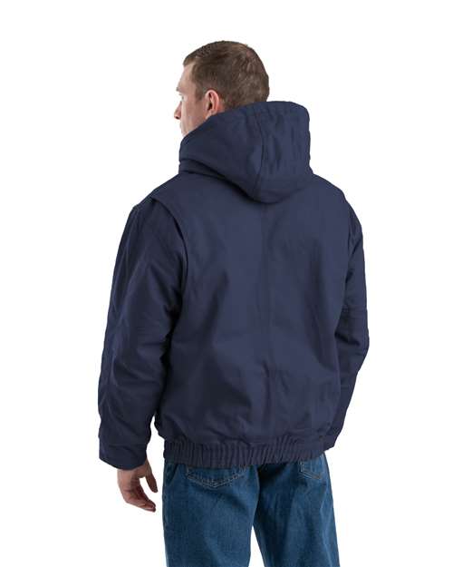 Men's Flame-Resistant Hooded Jacket - Navy