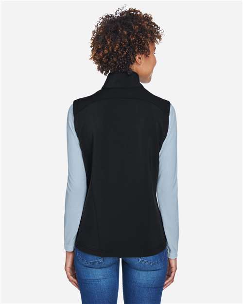 Women's Cruise Two-Layer Fleece Bonded Soft Shell Vest - Black