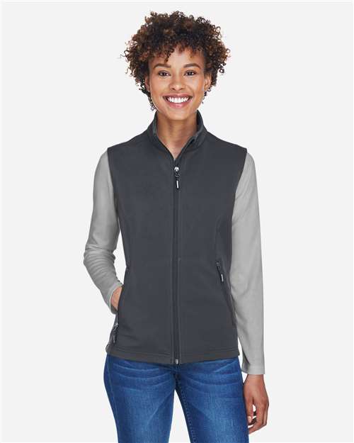 Women's Cruise Two-Layer Fleece Bonded Soft Shell Vest - Carbon