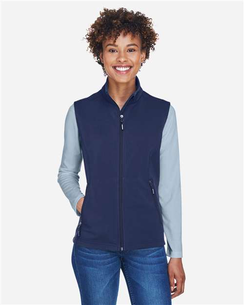 Women's Cruise Two-Layer Fleece Bonded Soft Shell Vest - Classic Navy