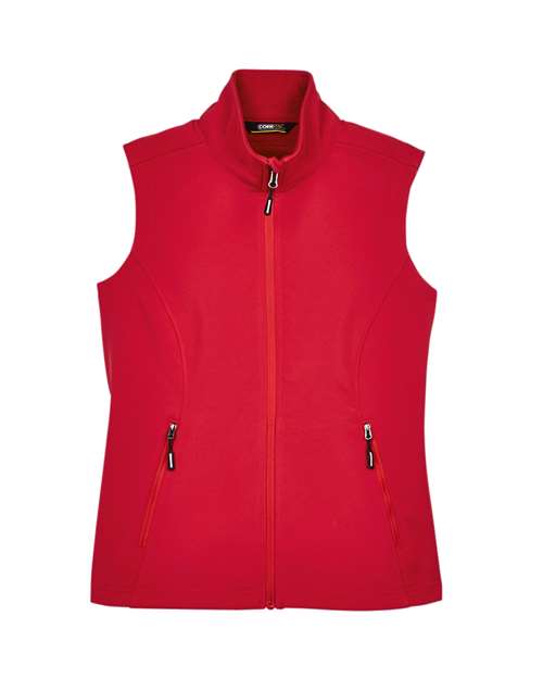 Women's Cruise Two-Layer Fleece Bonded Soft Shell Vest - Classic Red