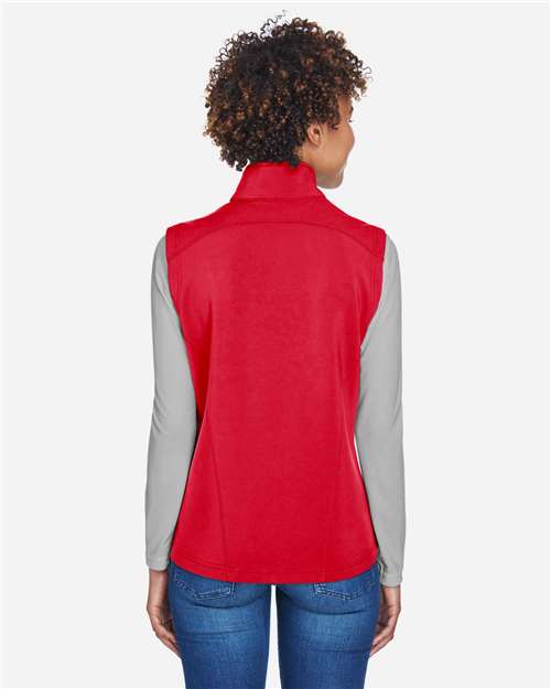 Women's Cruise Two-Layer Fleece Bonded Soft Shell Vest - Classic Red