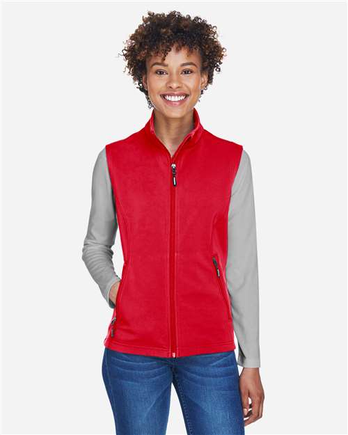 Women's Cruise Two-Layer Fleece Bonded Soft Shell Vest - Classic Red