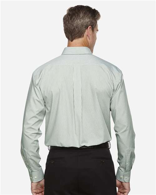 Men's Crown Collection® Banker Stripe Woven Dress Shirt - Dill