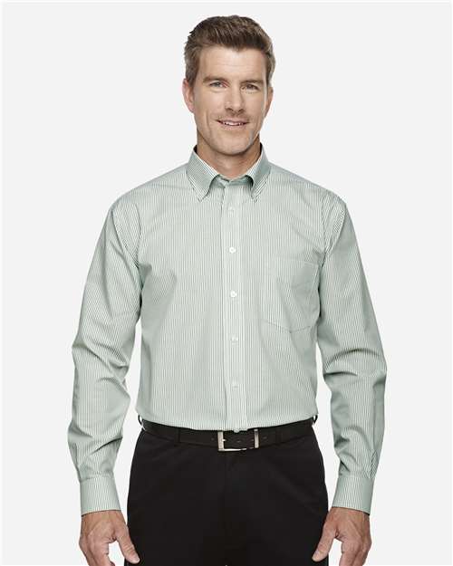 Men's Crown Collection® Banker Stripe Woven Dress Shirt - Dill