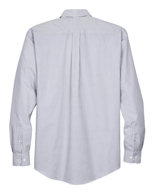 Men's Crown Collection® Banker Stripe Woven Dress Shirt - Navy