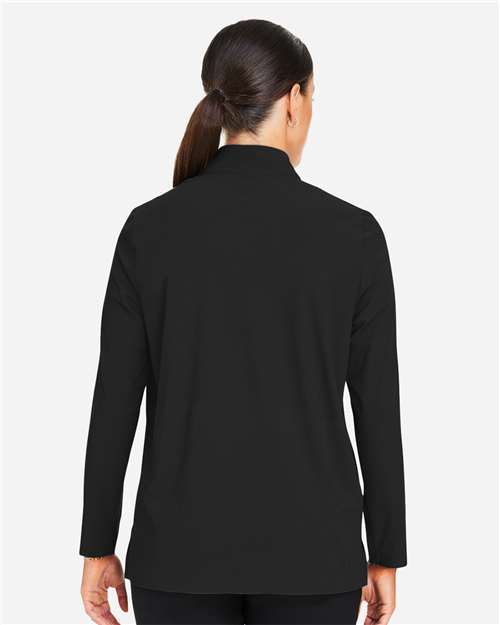 Women's CrownLux Performance® Windsor Welded Quarter-Zip Pullover - Black