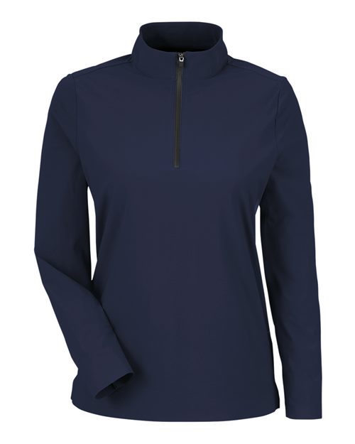 Women's CrownLux Performance® Windsor Welded Quarter-Zip Pullover - Navy