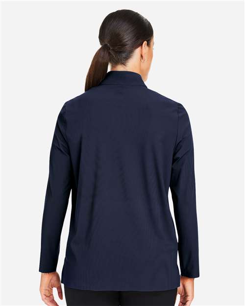 Women's CrownLux Performance® Windsor Welded Quarter-Zip Pullover - Navy