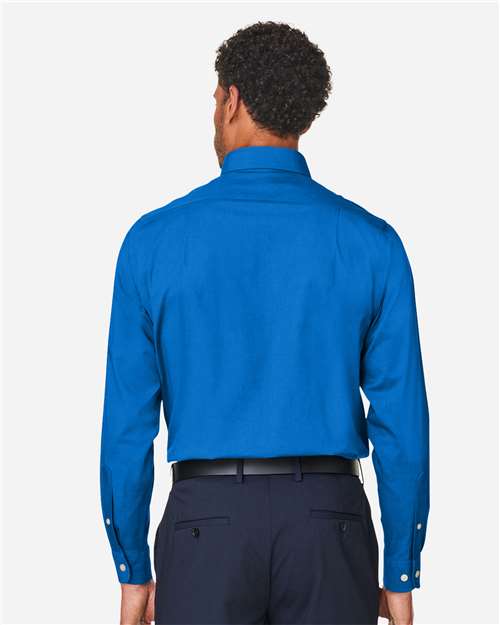 Men's CrownLux Performance® Spencer Poplin Dress Shirt - French Blue Melange
