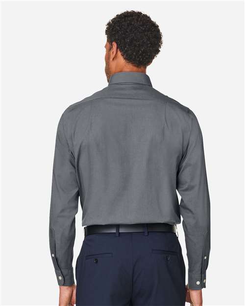 Men's CrownLux Performance® Spencer Poplin Dress Shirt - Graphite Melange