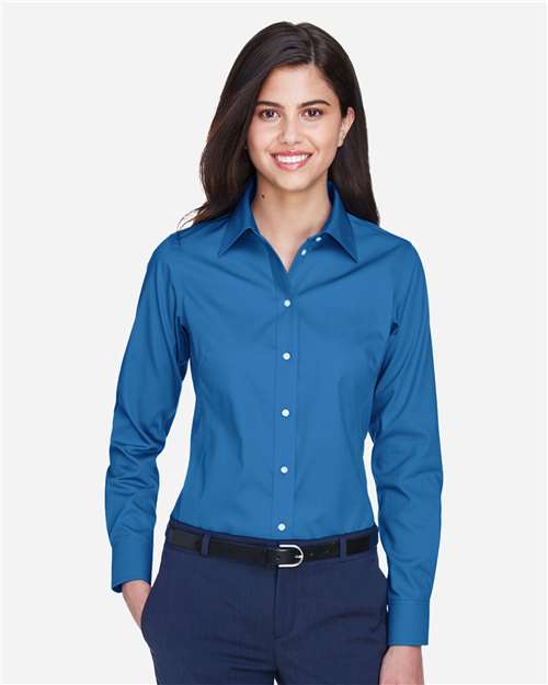 Women's Crown Collection® Oxford Woven Dress Shirt - French Blue