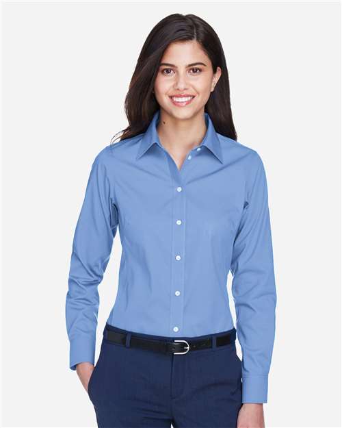 Women's Crown Collection® Oxford Woven Dress Shirt - Light Blue