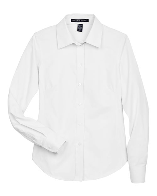 Women's Crown Collection® Oxford Woven Dress Shirt - White
