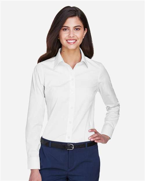 Women's Crown Collection® Oxford Woven Dress Shirt - White