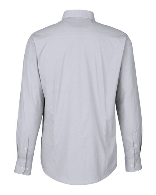 Men's CrownLux Performance® Microstripe Dress Shirt - Graphite/ White